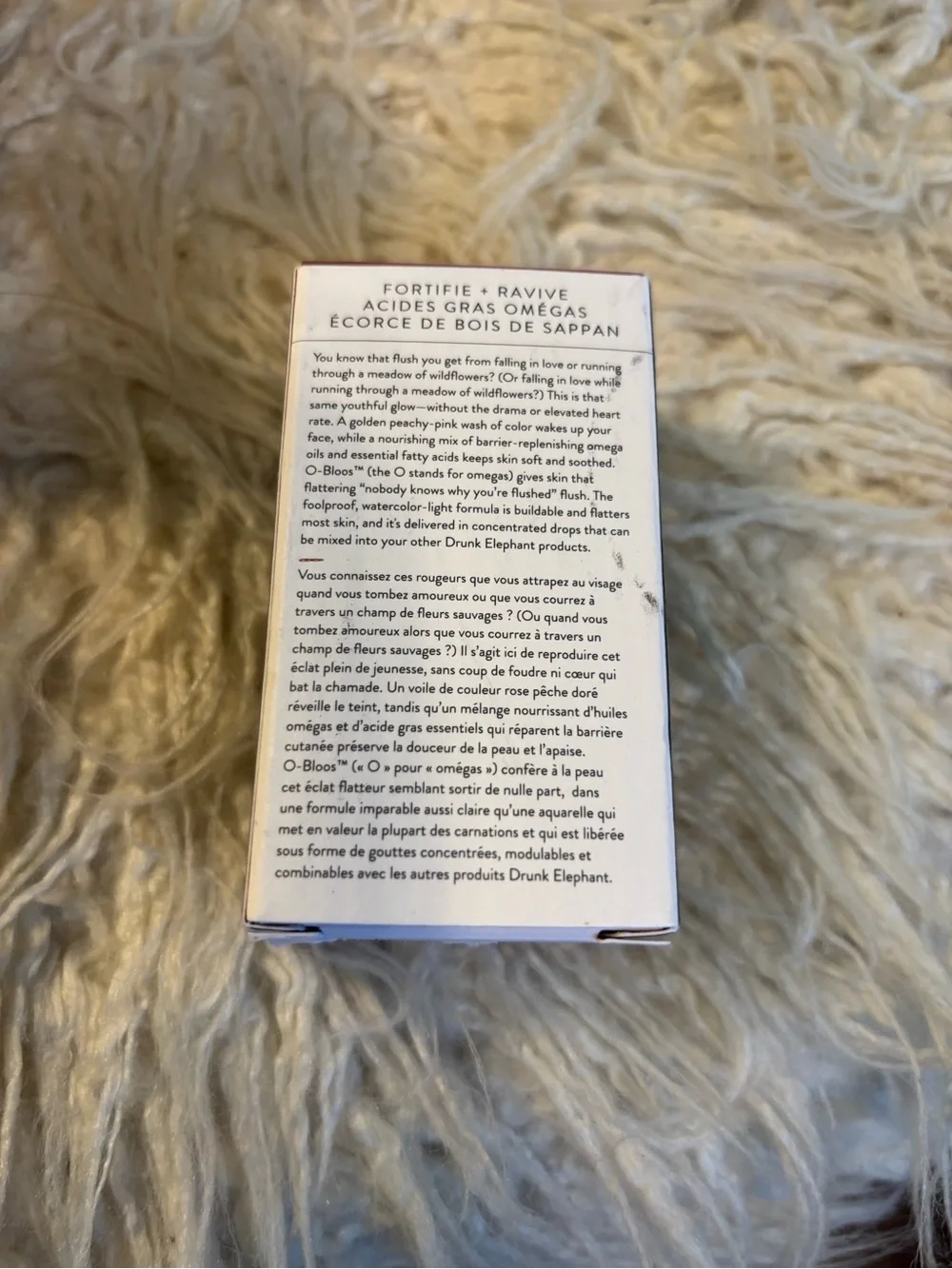 Drunk Elephant O-Bloos Rosi Drops Box skincare as makeup